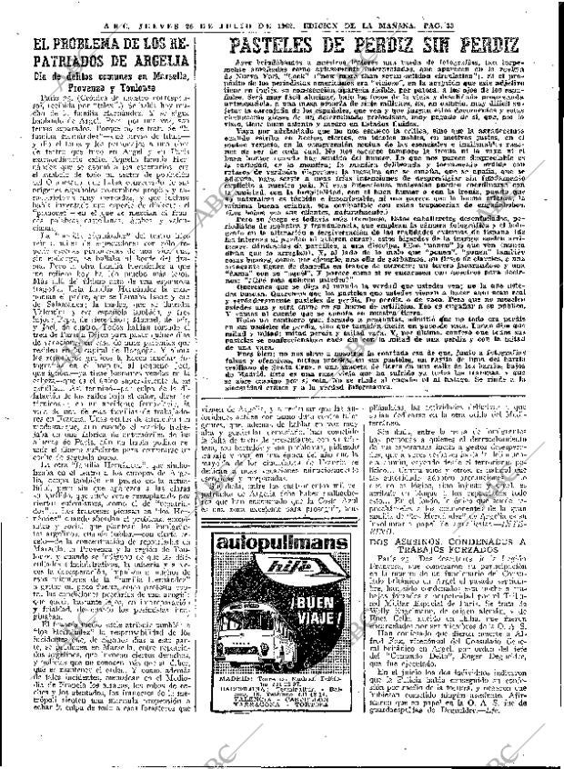 ABC MADRID 26-07-1962 página 33