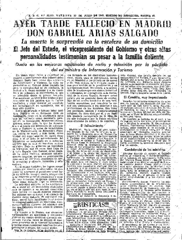 ABC SEVILLA 27-07-1962 página 17