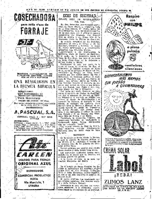 ABC SEVILLA 28-07-1962 página 26