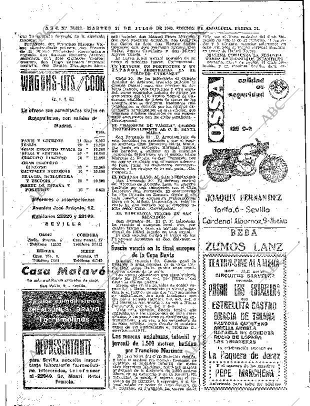 ABC SEVILLA 31-07-1962 página 34