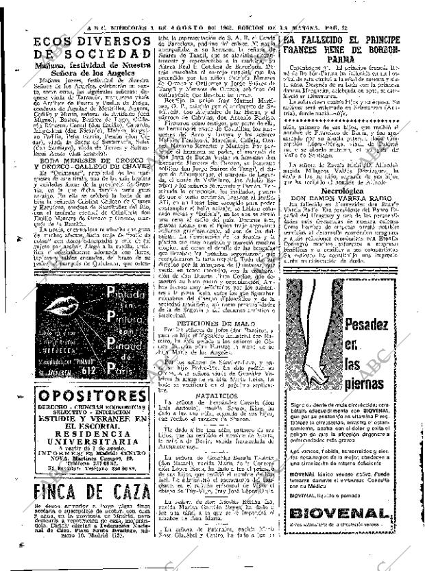 ABC MADRID 01-08-1962 página 32