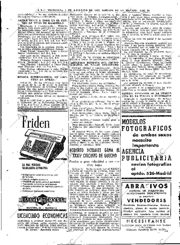 ABC MADRID 01-08-1962 página 38