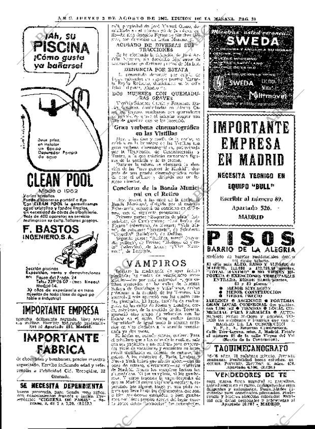 ABC MADRID 02-08-1962 página 30