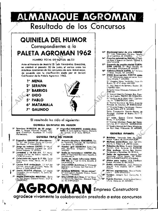 ABC SEVILLA 05-08-1962 página 12