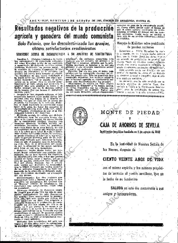 ABC SEVILLA 05-08-1962 página 41