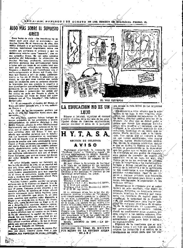 ABC SEVILLA 05-08-1962 página 45