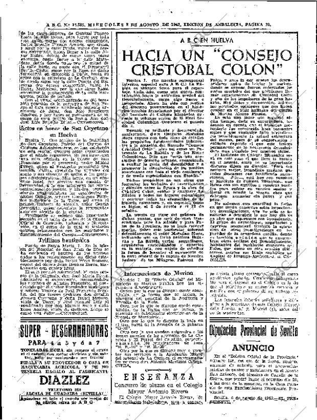 ABC SEVILLA 08-08-1962 página 18