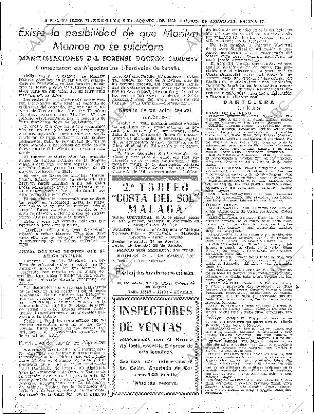 ABC SEVILLA 08-08-1962 página 25