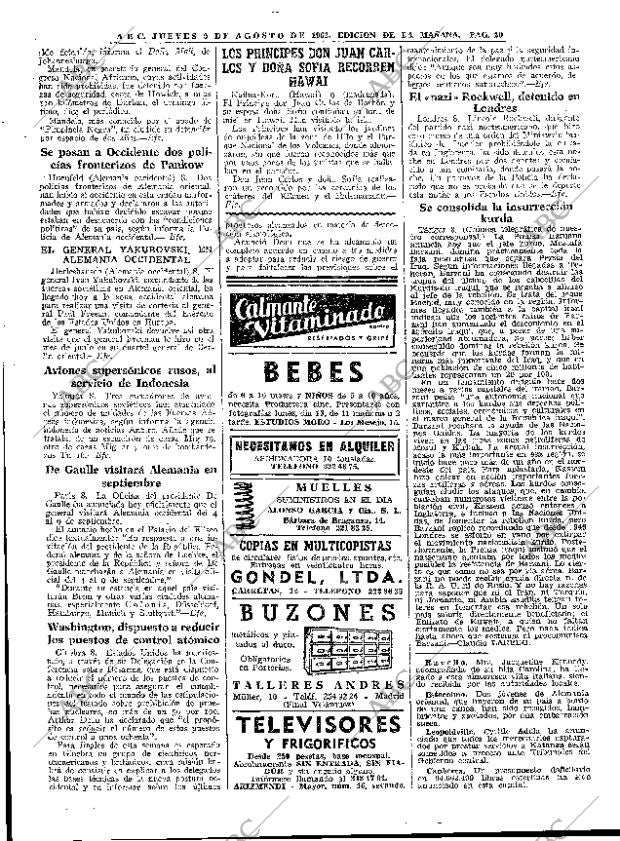 ABC MADRID 09-08-1962 página 20