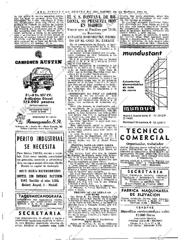ABC MADRID 09-08-1962 página 36
