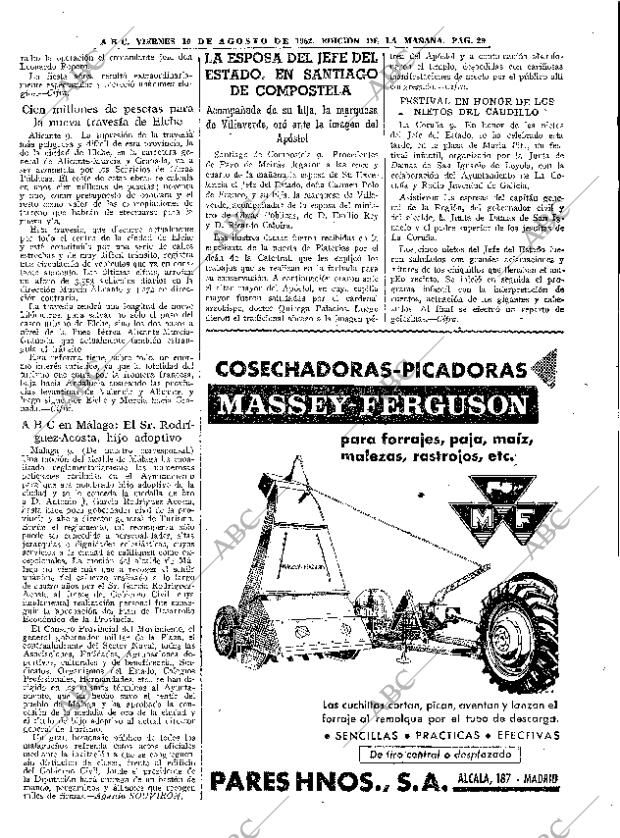 ABC MADRID 10-08-1962 página 29