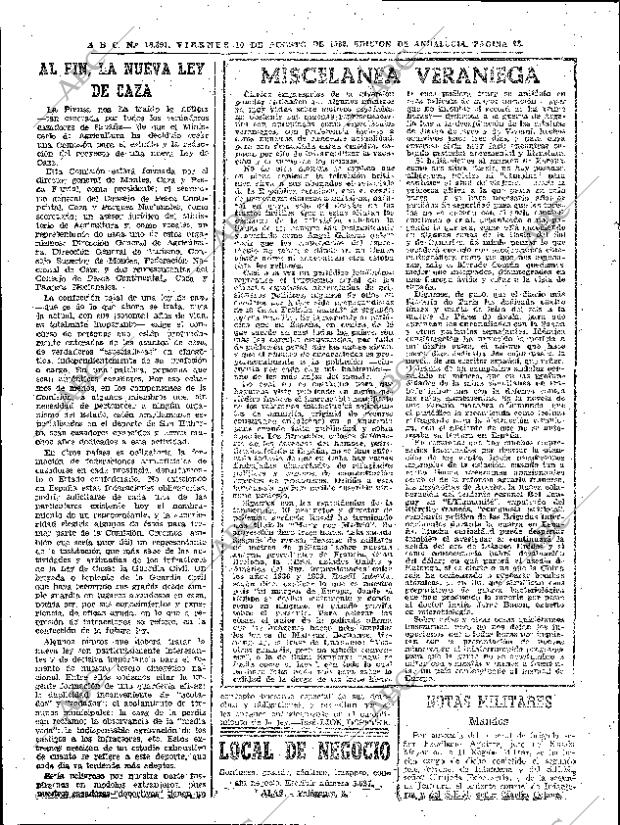 ABC SEVILLA 10-08-1962 página 16