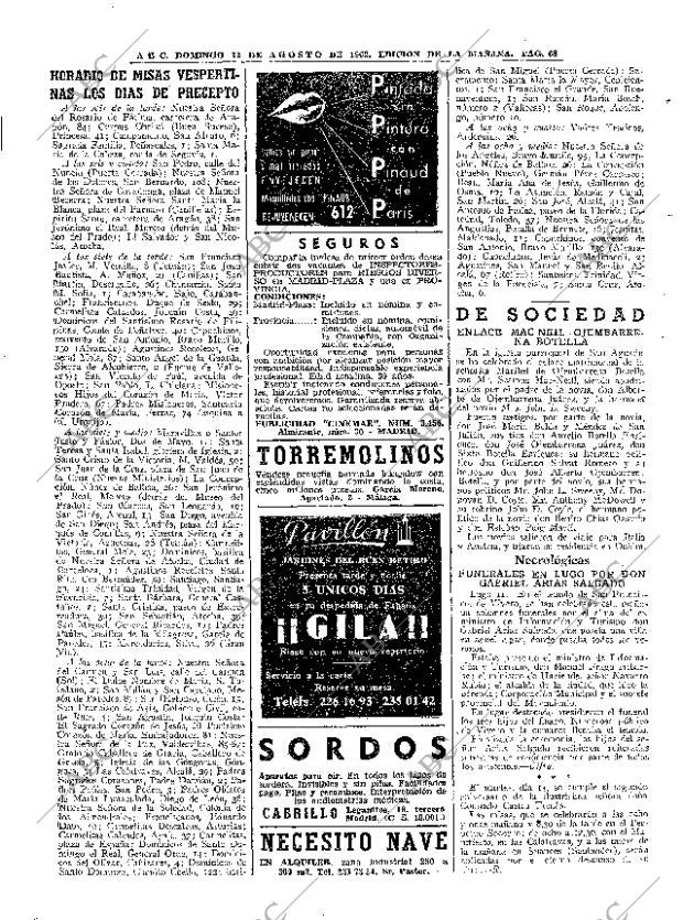 ABC MADRID 12-08-1962 página 68