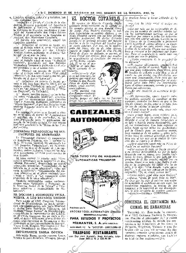 ABC MADRID 12-08-1962 página 70