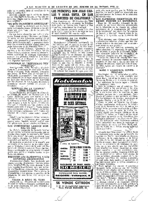 ABC MADRID 14-08-1962 página 25