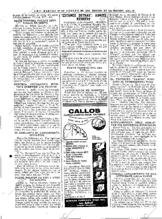ABC MADRID 14-08-1962 página 28