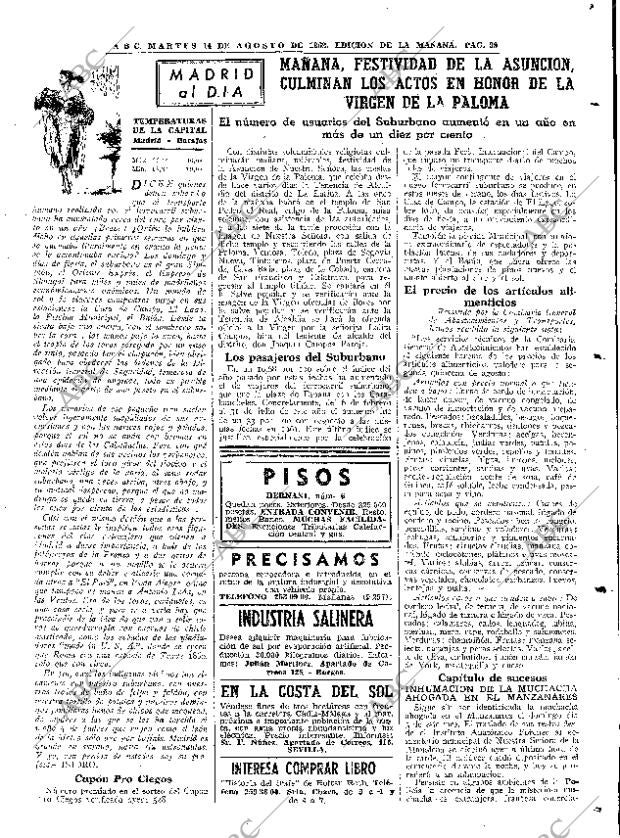 ABC MADRID 14-08-1962 página 39