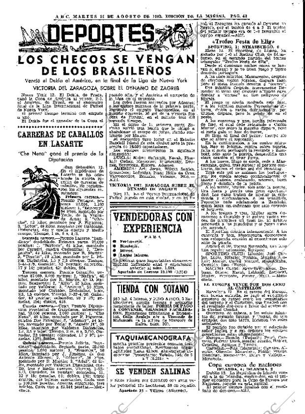 ABC MADRID 14-08-1962 página 43
