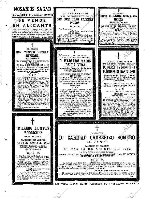 ABC MADRID 14-08-1962 página 54