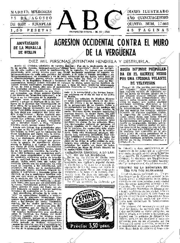 ABC MADRID 15-08-1962 página 15