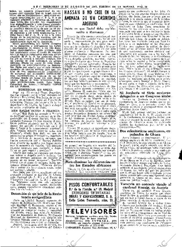 ABC MADRID 15-08-1962 página 20