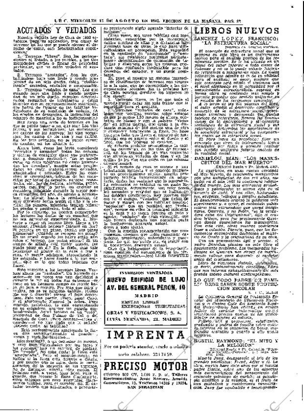 ABC MADRID 15-08-1962 página 33