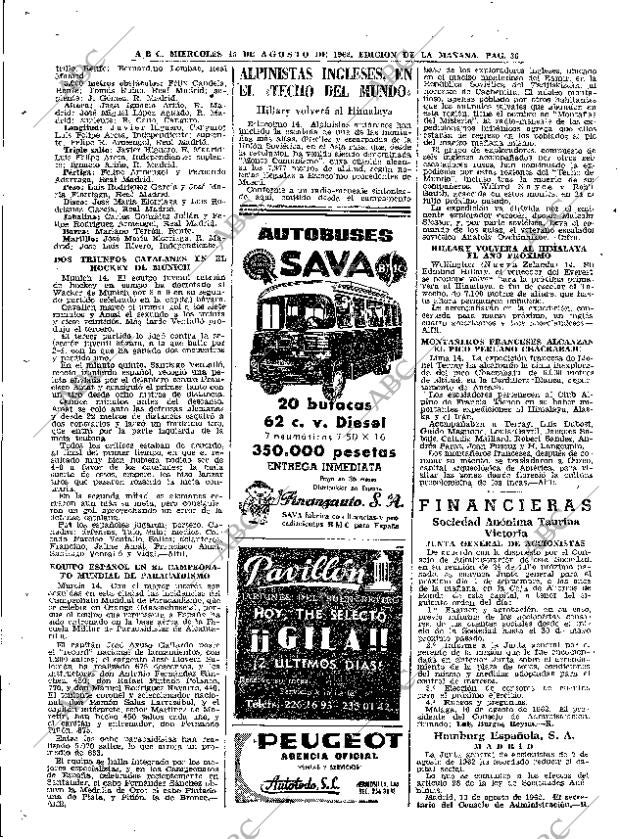ABC MADRID 15-08-1962 página 36