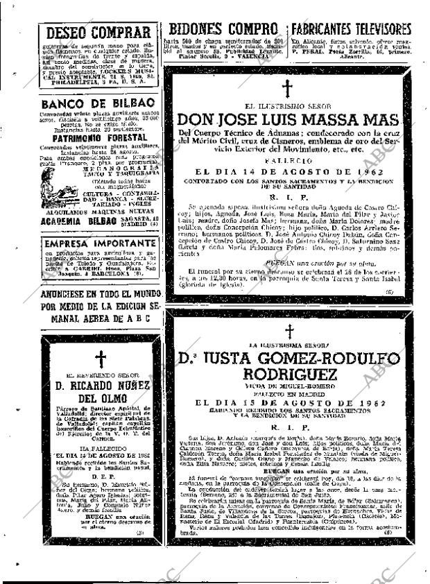 ABC MADRID 16-08-1962 página 46