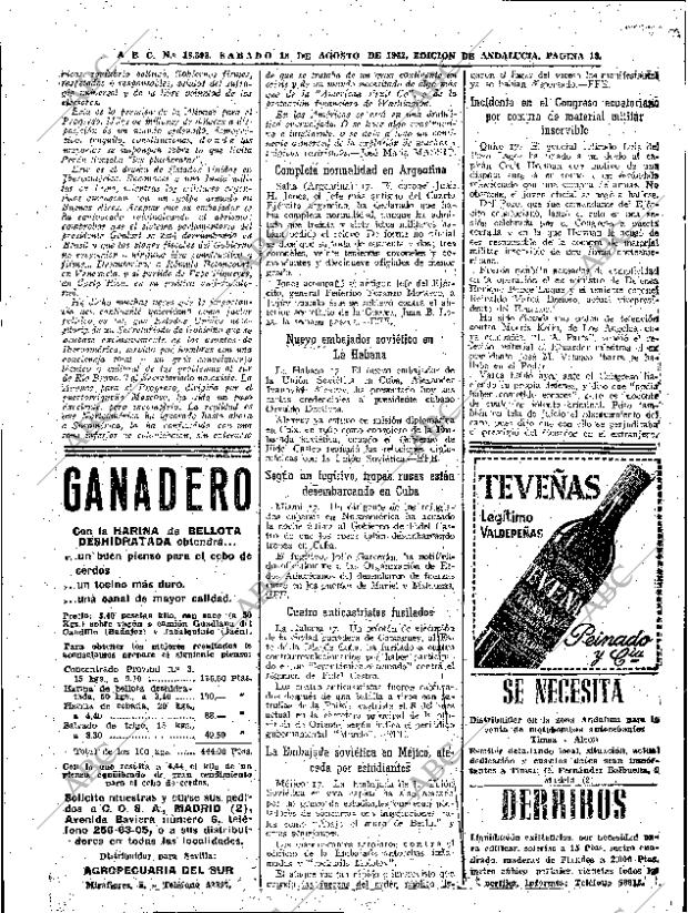 ABC SEVILLA 18-08-1962 página 18