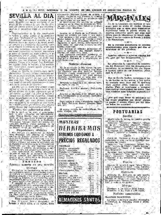 ABC SEVILLA 19-08-1962 página 43