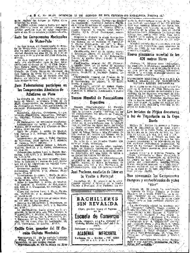 ABC SEVILLA 19-08-1962 página 52