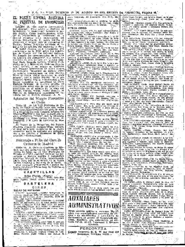 ABC SEVILLA 19-08-1962 página 54