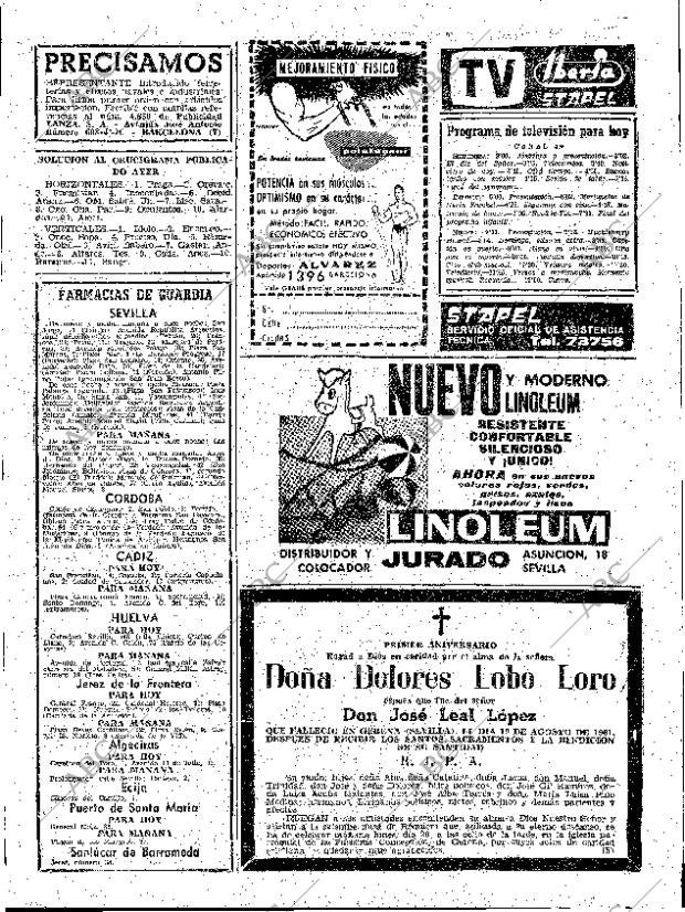 ABC SEVILLA 19-08-1962 página 57