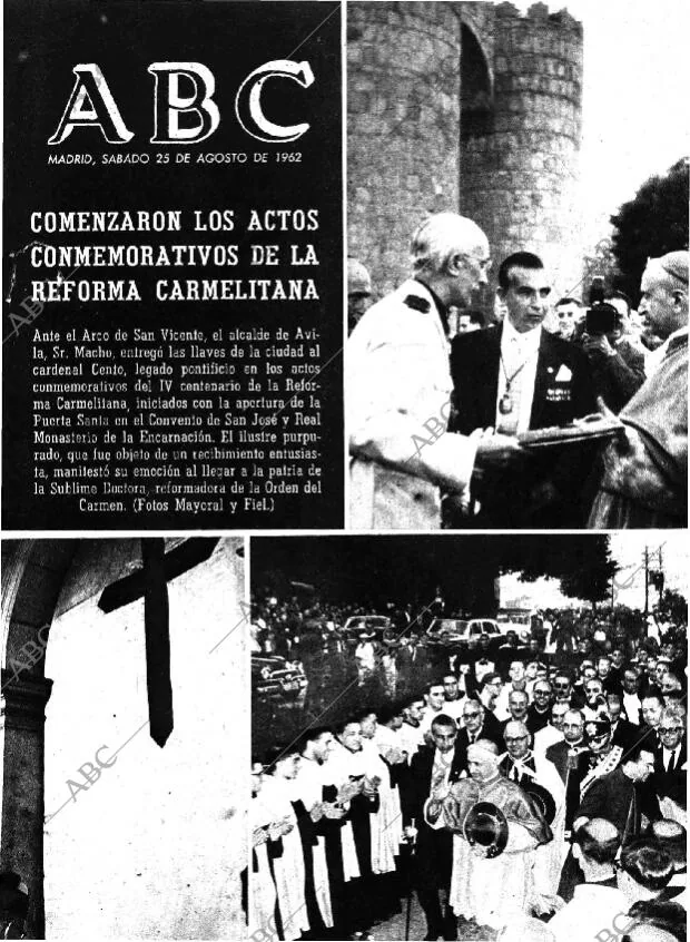 ABC MADRID 25-08-1962 página 1