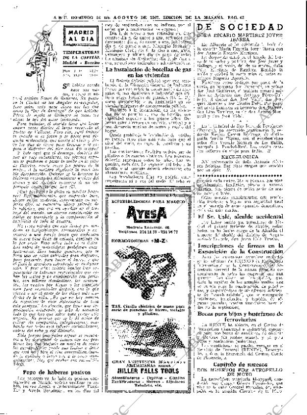 ABC MADRID 26-08-1962 página 63