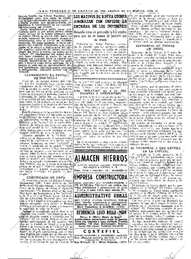 ABC MADRID 31-08-1962 página 16