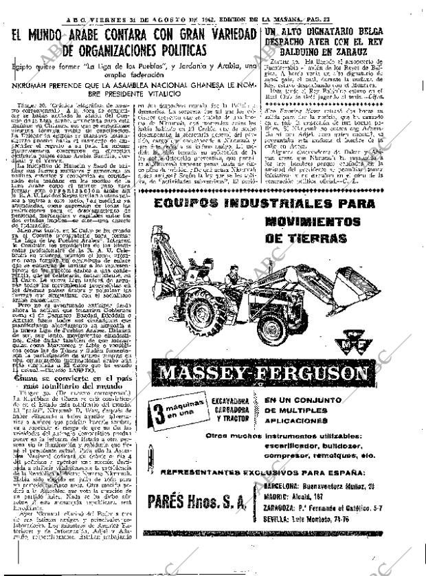 ABC MADRID 31-08-1962 página 23