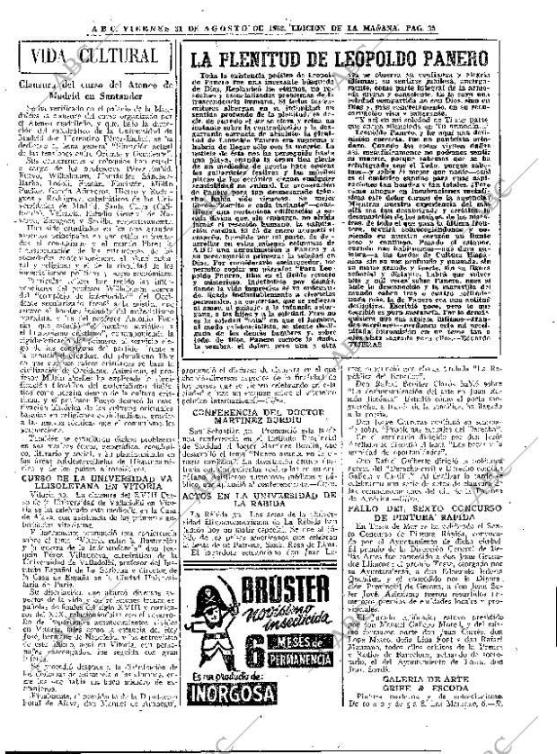 ABC MADRID 31-08-1962 página 25