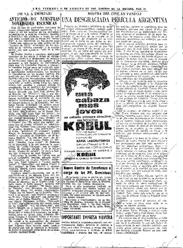 ABC MADRID 31-08-1962 página 39