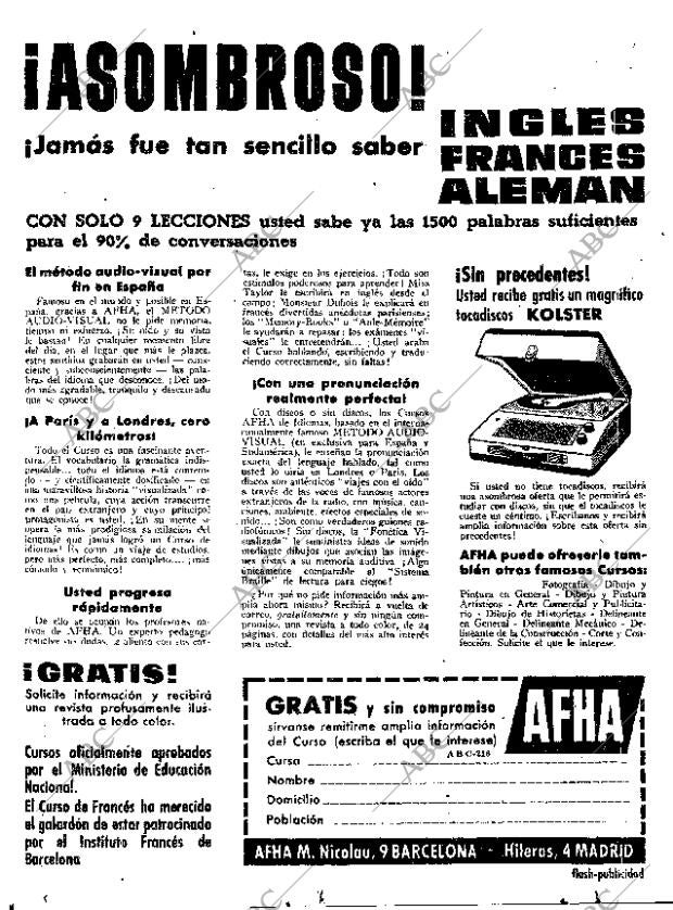 ABC MADRID 31-08-1962 página 4
