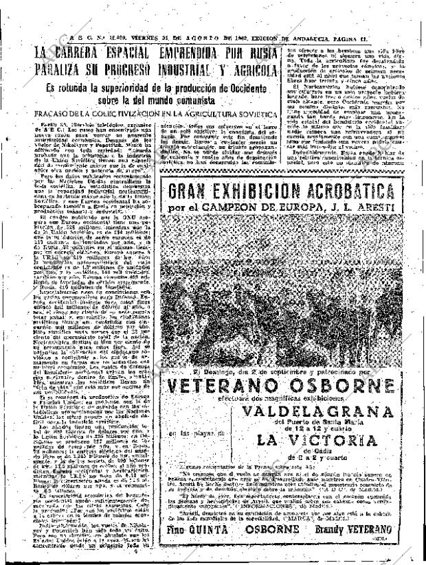 ABC SEVILLA 31-08-1962 página 11