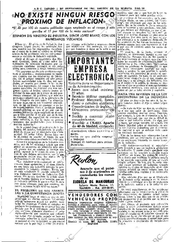 ABC MADRID 01-09-1962 página 22