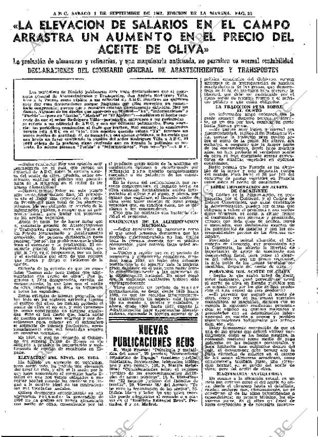 ABC MADRID 01-09-1962 página 23