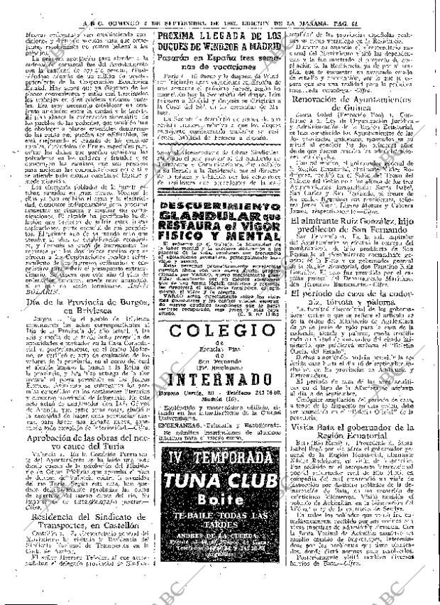 ABC MADRID 02-09-1962 página 61