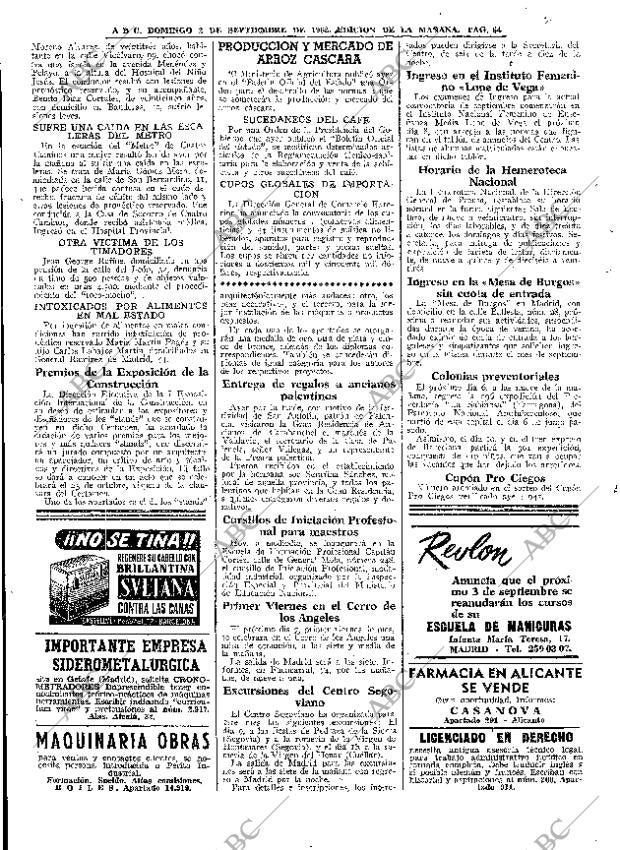 ABC MADRID 02-09-1962 página 64