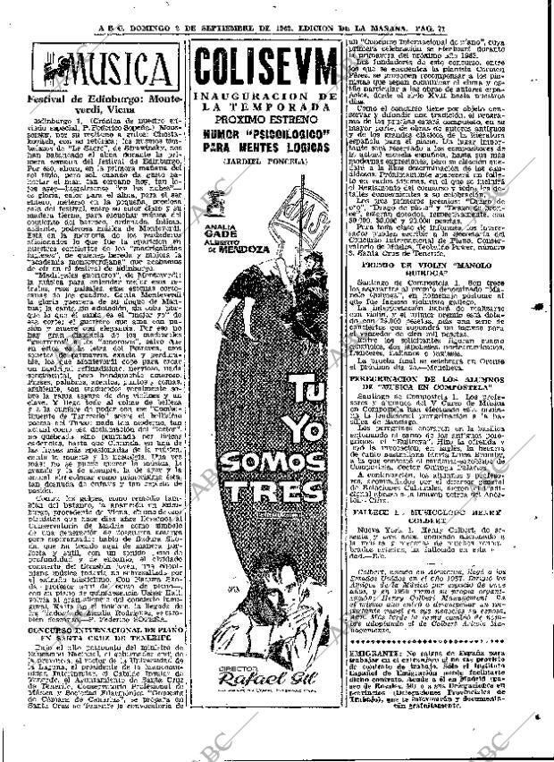 ABC MADRID 02-09-1962 página 71