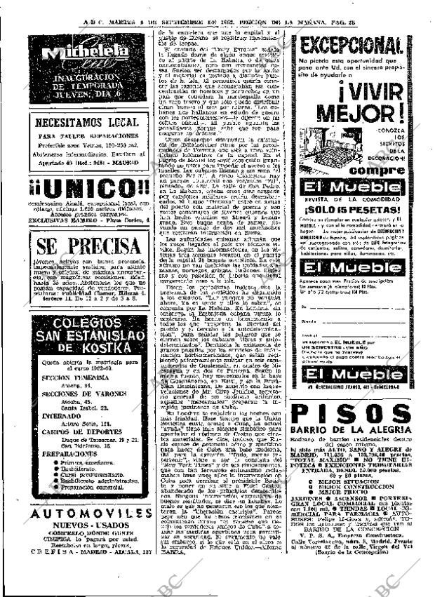 ABC MADRID 04-09-1962 página 28