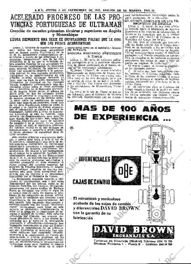 ABC MADRID 06-09-1962 página 31