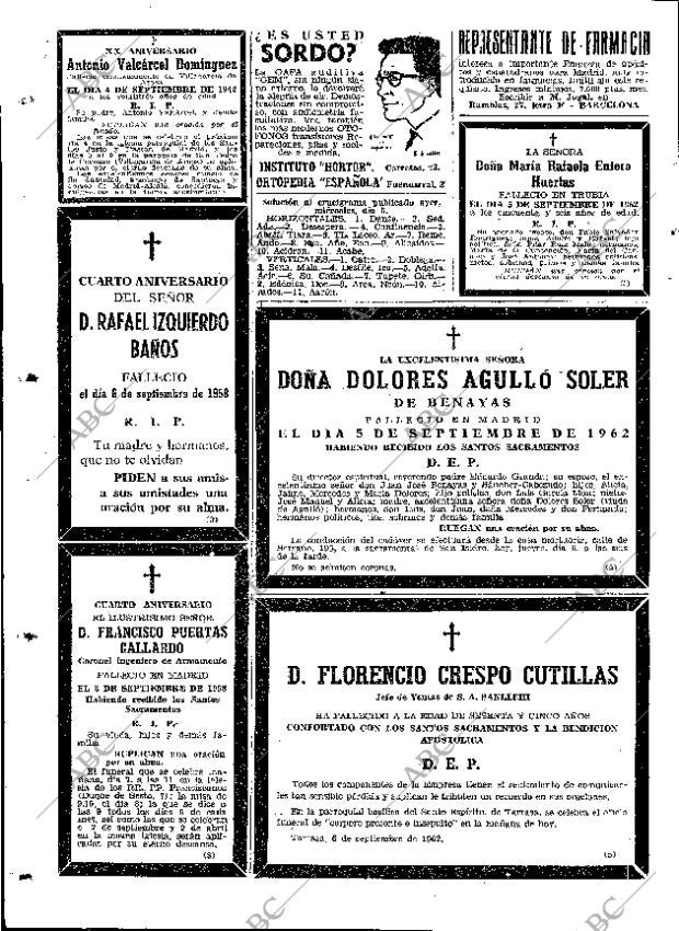 ABC MADRID 06-09-1962 página 62