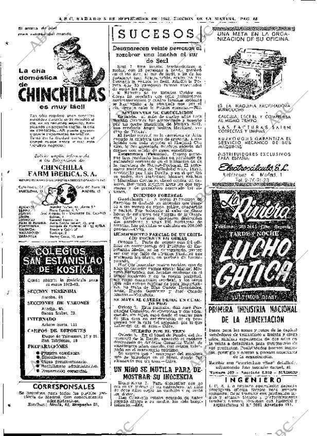 ABC MADRID 08-09-1962 página 46